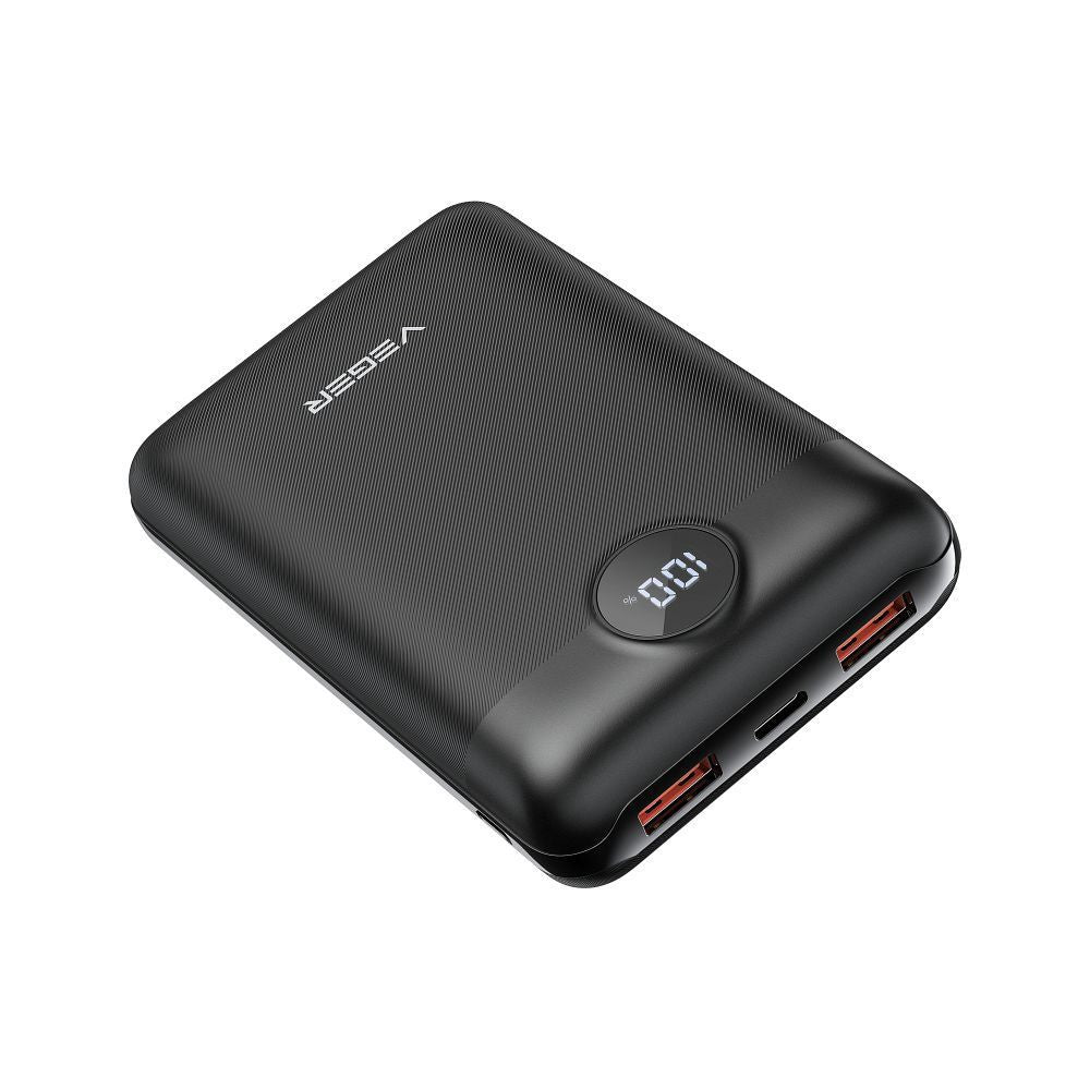 VEGER преносима батерия 20 000 mAh PD QC3.0 2A 22,5W S20 (W2053) черна