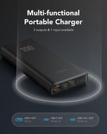 Външна батерия Veger T100 (W2032C-100) PD QC3.0 5A 100W 20000 mAh - черна