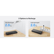 Външна батерия Veger TCE130 (W2503) PD 130W 25000 mAh с вградени кабели Type C / Lightning - черна