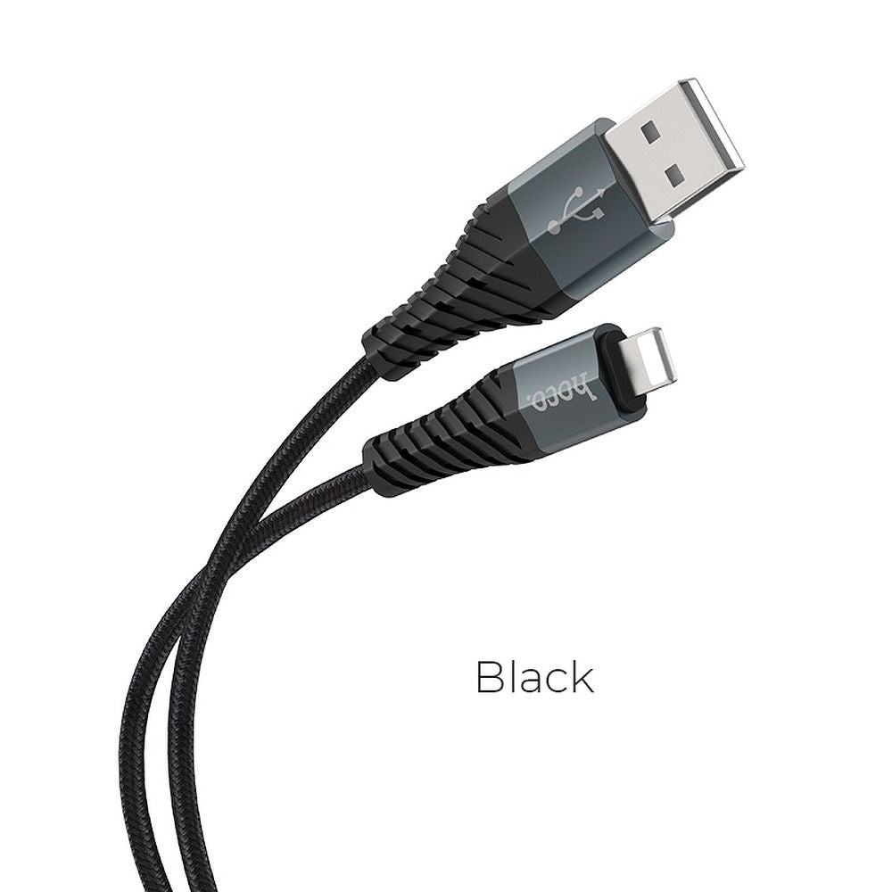 Кабел Hoco USB A to Lightning 2,4 X38 1 m черен