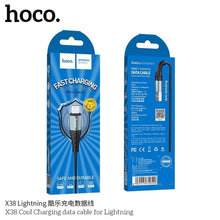 Заредете изображение във визуализатора на галерията – Кабел Hoco USB A to Lightning 2,4 X38 1 m черен
