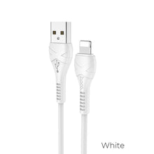 Заредете изображение във визуализатора на галерията – Кабел Hoco USB A to Lightning X37 1 m бял
