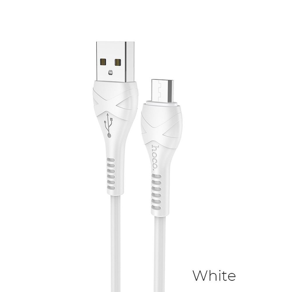Кабел Hoco USB A to Micro USB X37 1 m бял