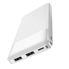HOCO преносима батерия 10 000 mAh 2A J72 бяла