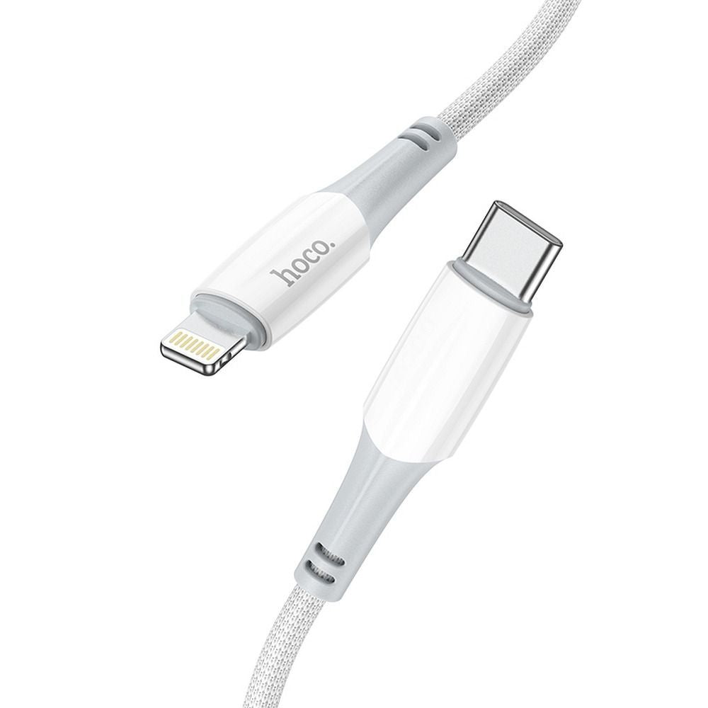 Кабел Hoco Type C to Lightning PD 3A 20W X70 1 m бял