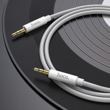 Заредете изображение във визуализатора на галерията – Кабел Hoco AUX Jack 3,5 mm to Jack 3,5 mm UPA19 1 m сребрист
