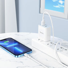 Заредете изображение във визуализатора на галерията – Кабел Hoco USB A to Lightning 2,4A X83 1 m бял
