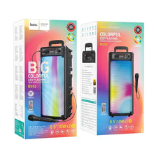 Заредете изображение във визуализатора на галерията – Безжична колонка HOCO (bluetooth) + wire microphone BS52 черен
