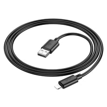 Заредете изображение във визуализатора на галерията – Кабел Hoco USB A to Lightning 2,4A X88 1 m черен
