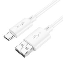 Заредете изображение във визуализатора на галерията – Кабел Hoco USB A to Type C 3A X88 1 m бял
