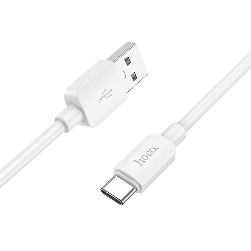 Кабел Hoco USB A to Type C PD 2,4A 27W X96 1 m бял