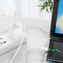 Заредете изображение във визуализатора на галерията – Кабел Hoco USB A to Type C PD 2,4A 27W X96 1 m бял
