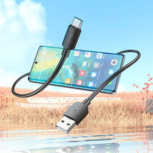 Заредете изображение във визуализатора на галерията – Кабел Hoco USB to Type C PD 2,4A 27W X96 1 m черен
