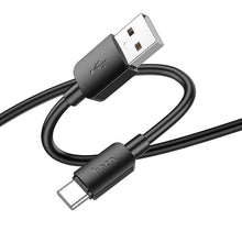 Заредете изображение във визуализатора на галерията – Кабел Hoco USB to Type C PD 2,4A 27W X96 1 m черен
