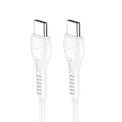 Кабел Hoco Type C to Typ C PD 60W Cool X37 1m бял