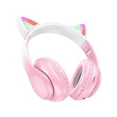 Безжични слушалки Hoco W42 Cat Ear - cherry blossom