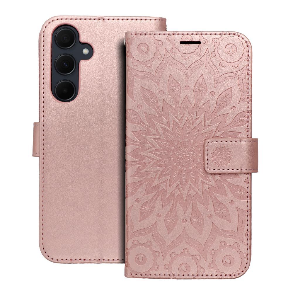 Калъф тип книга MEZZO за SAMSUNG A35 5G mandala розов златист