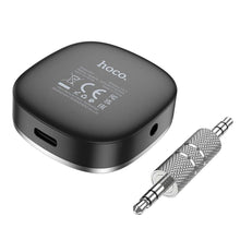 Заредете изображение във визуализатора на галерията – HOCO адаптер AUX Jack 3,5 мм BLUETOOTH с дисплей E80 черен
