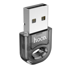 Заредете изображение във визуализатора на галерията – HOCO адаптер USB A bluetooth UA28 прозрачен черен
