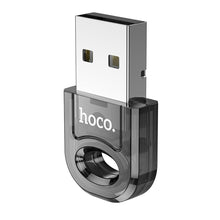 Заредете изображение във визуализатора на галерията – HOCO адаптер USB A bluetooth UA28 прозрачен черен
