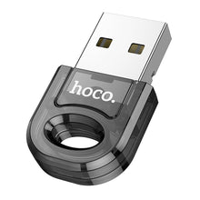 Заредете изображение във визуализатора на галерията – HOCO адаптер USB A bluetooth UA28 прозрачен черен
