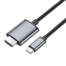 Заредете изображение във визуализатора на галерията – Кабел Hoco Type C to HDMI 4K 30Hz UA27 2 m metal сив
