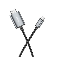 Заредете изображение във визуализатора на галерията – Кабел Hoco Type C to HDMI 4K 30Hz UA27 2 m metal сив
