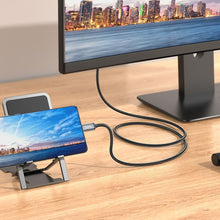 Заредете изображение във визуализатора на галерията – Кабел Hoco Type C to HDMI 4K 30Hz UA27 2 m metal сив
