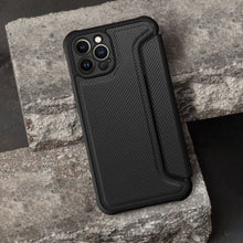 Заредете изображение във визуализатора на галерията – Калъф тип книга RAZOR за IPHONE 16 Pro Max черен
