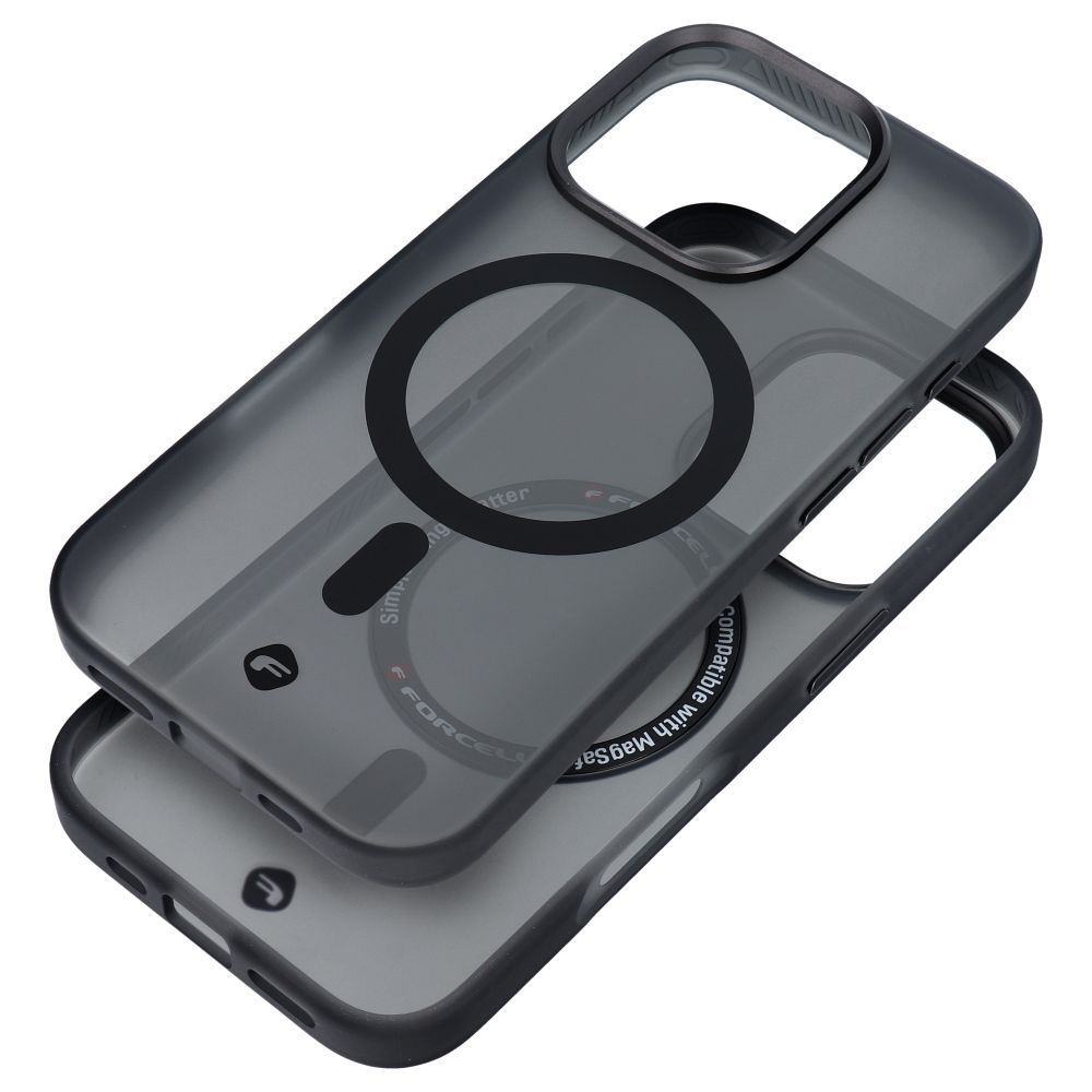 FORCELL F-PROTECT Levels with Dual Layer 4D technology, Miliatry Drop-Test compatible for IPHONE 16 smoky black