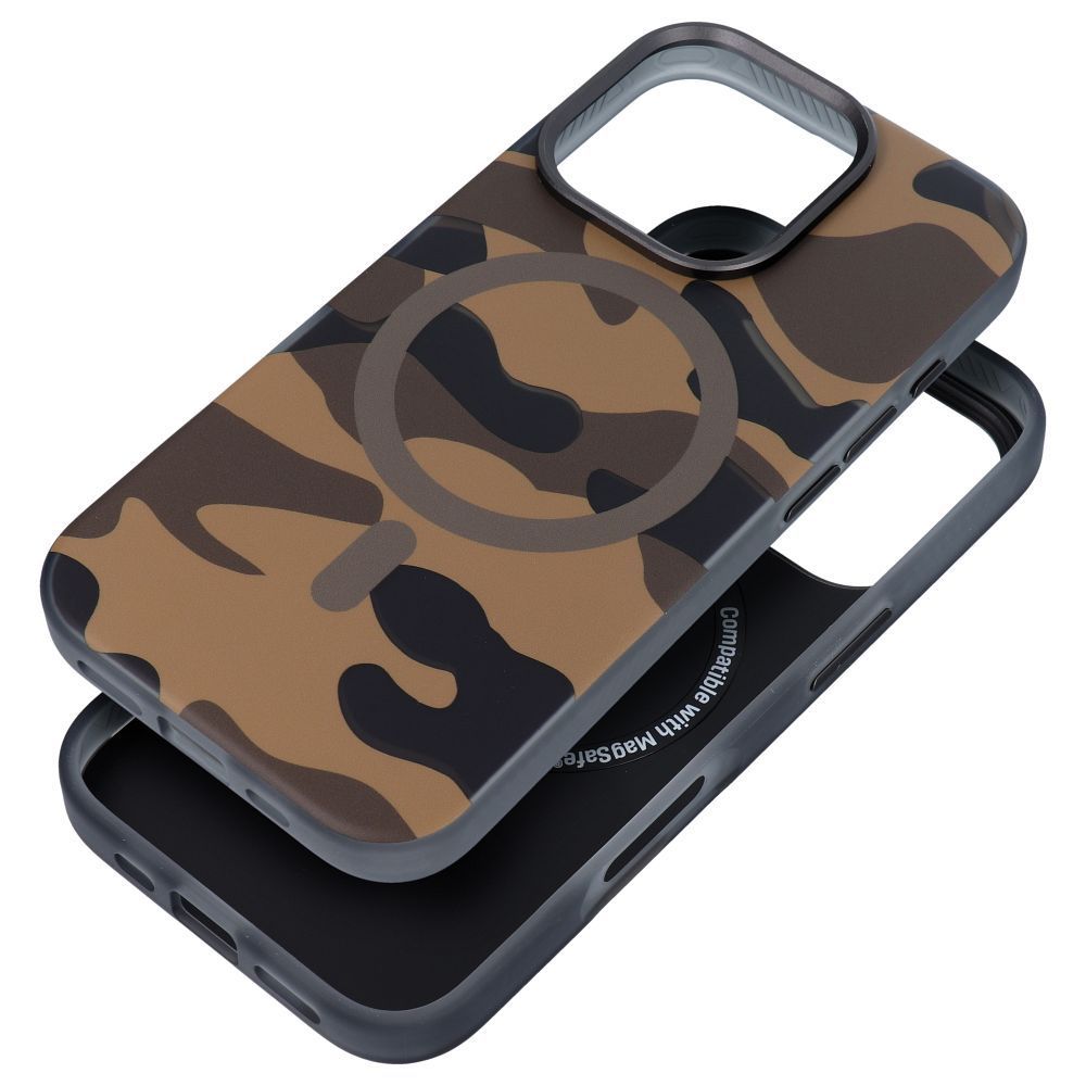 FORCELL F-PROTECT Levels with Dual Layer 4D technology, Miliatry Drop-Test compatible with MagSafe for IPHONE 16 desert camo