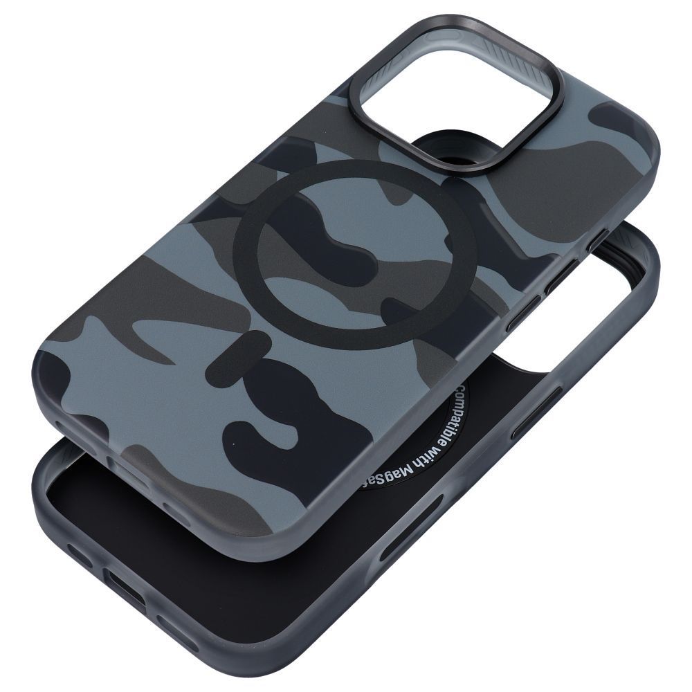 FORCELL F-PROTECT Levels with Dual Layer 4D technology, Miliatry Drop-Test compatible with MagSafe for IPHONE 16 PRO black camo