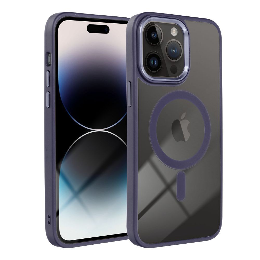 Гръб COLOR EDGE MAG COVER съвместим с MagSafe за SAMSUNG S25 ULTRA deep лилав