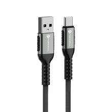 Заредете изображение във визуализатора на галерията – FORCELL F-ENERGY C256 cable USB A to Type C QC3.0 3A 66W Cafule 2 m black
