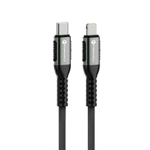 Заредете изображение във визуализатора на галерията – FORCELL F-ENERGY C259 cable Type C to Lightning PD 3A 27W Cafule 2 m black

