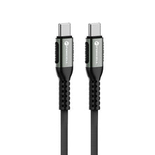 Заредете изображение във визуализатора на галерията – FORCELL F-ENERGY C260 cable Type C to Type C QC4.0 PD 5A 100W Cafule 3 m black
