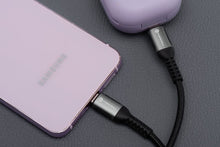 Заредете изображение във визуализатора на галерията – FORCELL F-ENERGY C263 cable Type C to Type C QC4.0 PD 5A 240W Cafule 2 m black
