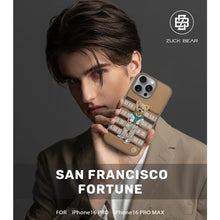 Заредете изображение във визуализатора на галерията – ZUCK BEAR case SAN FRANCISCO FORTUNE for IPHONE 16 golden state bear
