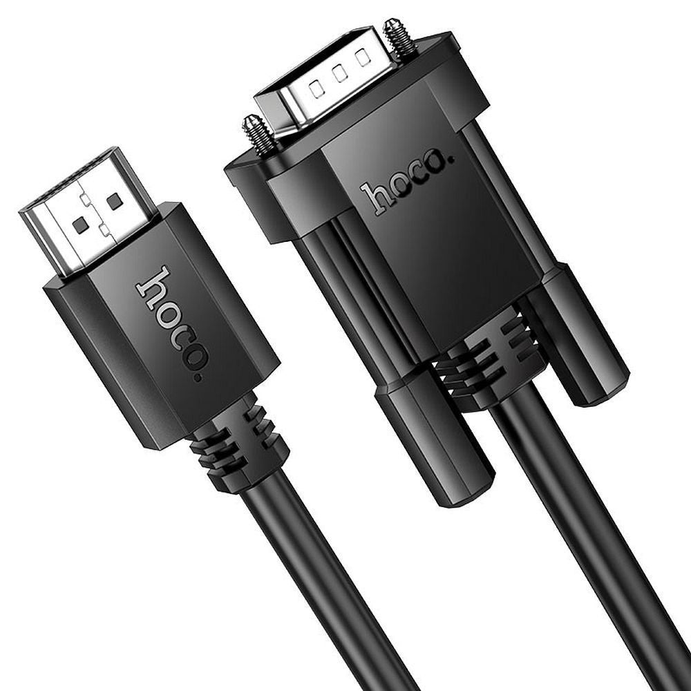 Кабел Hoco HDMI (male) to VGA (male) HD 1080p US12 2 m черен