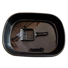 Заредете изображение във визуализатора на галерията – Cat litter box with scoop RC-K-849 black
