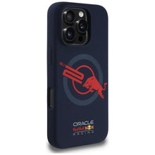Заредете изображение във визуализатора на галерията – Гръб RED BULL за IPHONE 16 Pro Max compatible with MagSafe RBHMP16X24SIOLVR (Silicone ORBR20 Logo Red Lining) тъмно син
