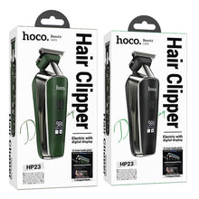 Заредете изображение във визуализатора на галерията – HOCO electric hair clipper with digital display HP23 black
