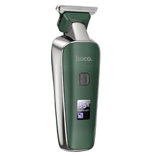 Заредете изображение във визуализатора на галерията – HOCO electric hair clipper with digital display HP23 green
