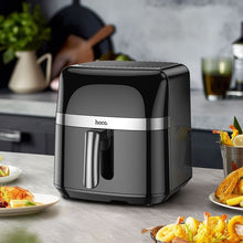 Заредете изображение във визуализатора на галерията – HOCO Air Fryer with touch screen 8L 1700W HE20 black
