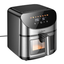 Заредете изображение във визуализатора на галерията – HOCO Air Fryer with touch screen and window 8L 1700W HE21 black
