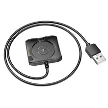 Заредете изображение във визуализатора на галерията – HOCO charging cable for smartwatch Y28 0,6 m black
