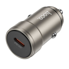 Заредете изображение във визуализатора на галерията – HOCO car charger Type C PD QC 30W Z57 metal gray
