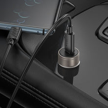 Заредете изображение във визуализатора на галерията – HOCO car charger Type C PD QC 30W Z57 metal gray
