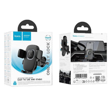 Заредете изображение във визуализатора на галерията – HOCO car charger for air vent H75 black
