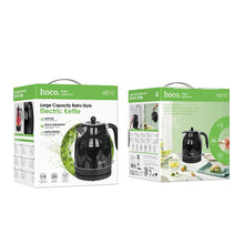 Заредете изображение във визуализатора на галерията – HOCO retro electric kettle 1,7L HE10 black
